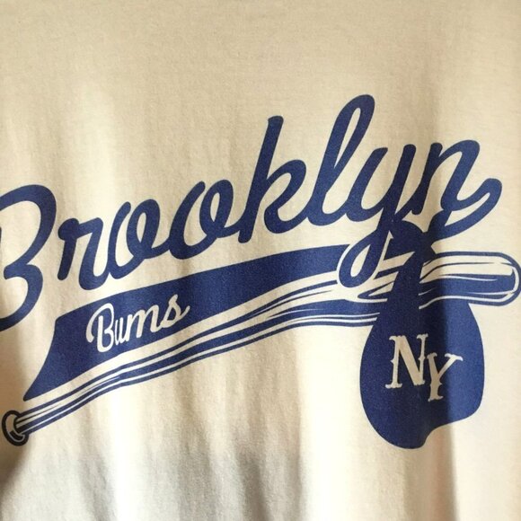 Port & Company Men's Graphic Brooklyn Bums Baseball Crew Neck Tee Sz 2XL Gray - Picture 2 of 9